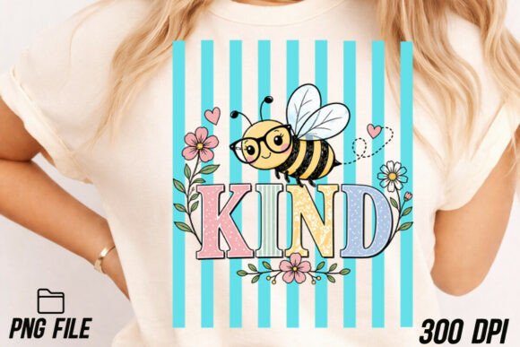 Be Kind Bee Preppy Striped PNG: A Designer's Guide to This Charming Asset