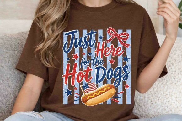 Celebrate with Style: The Just Here For The Hot Dogs PNG