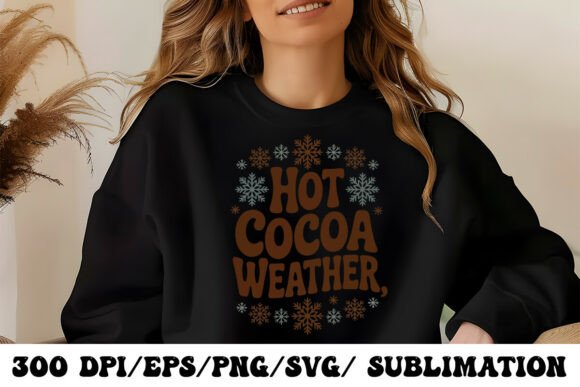 Cozy Retro Hot Cocoa Weather Graphic Tee: A Designer's Deep Dive