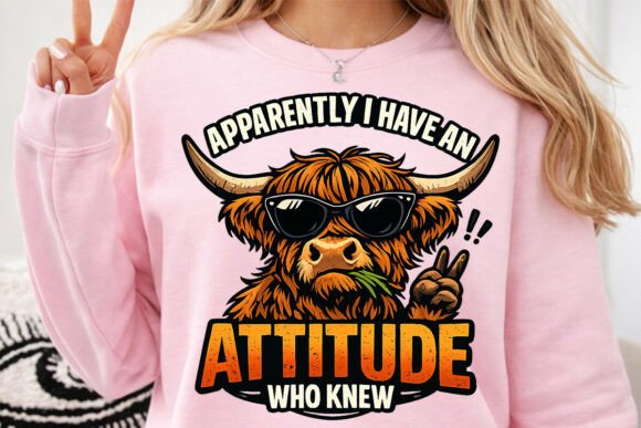 Funny Highland Cow Attitude Sublimation: A Designer's Guide