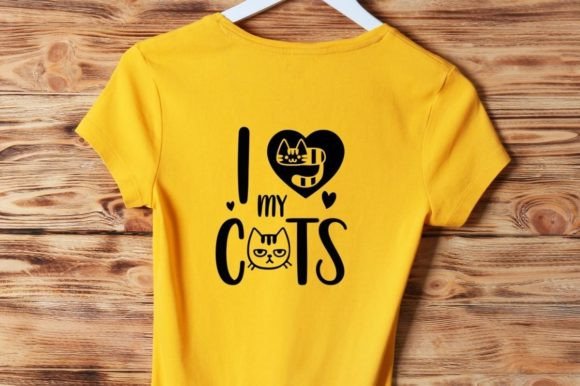 I Love My Cats: A Premium Graphic Design Asset for Cat-Themed Branding