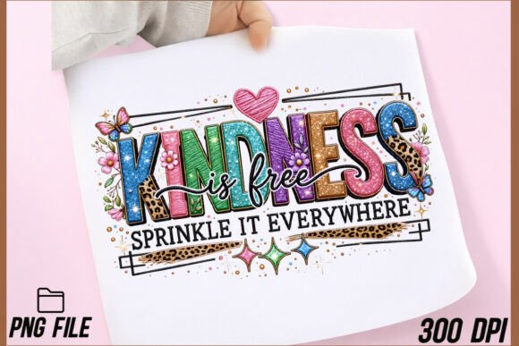 Kindness is Free PNG: A Motivational Design Asset for Creatives
