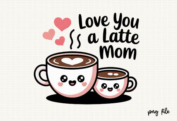 Mom Pun Latte Funny Mama: A Sweet Mother's Day Design