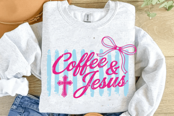 Retro Striped Coffee and Jesus SVG: A Blend of Style