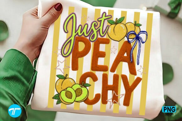Striped Summer Peachy Fruit Shirt PNG: A Fresh Take on Summer Design