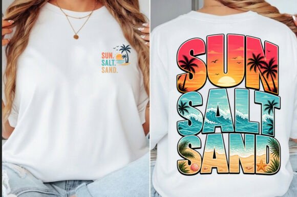 Sun Salt Sand Summer Png, Summer Vibes: Capture the Season